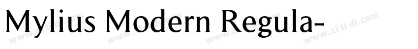 Mylius Modern Regula字体转换